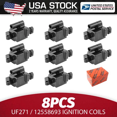 Bobina de encendido Performance UF271/12558693 8 piezas para Chevrolet Silverado 3500 01-06 Foto 1 de 4