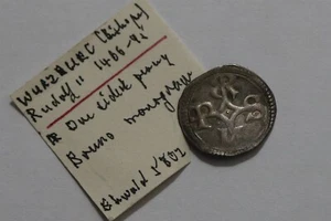 🧠🇩🇪 GERMANY WURZBURG SCARCE Rudolf II Von Scherenberg 1466-1495 0.42Gr B73 # - Picture 1 of 5