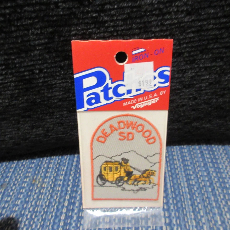 Deadstock Vintage 70s Voyager Oklahoma Indian Souvenir Embroidered Patch