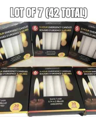 Doomsday Luminessence 4hr Emergency Candles *Unscented* 7pk -42 Candles Total - image 1 of 3