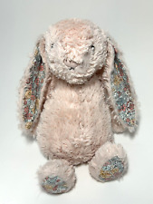 Jellycat Blush Pink Bashful Bunny Blossom Floral Ears and Feet 12” Rabbit