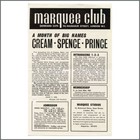 Eric Clapton Cream 1967 Marquee Club Promotional Handbill (UK)