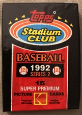 1992 Topps Stadium Club Pack Mark McGwire Athletics Top Jerome Walton Cubs Back