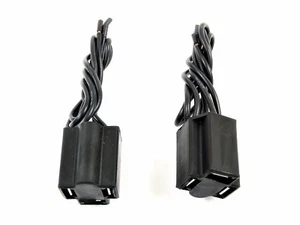 Jeep Headlight Wiring Socket Pigtails- 3 Wire- Low & Low/High Beam- 2pcs- #005T - Picture 1 of 4