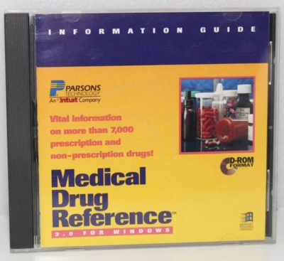 PARSONS INTUIT MEDICAL DRUG REFERENCE 2.0 FOR WINDOWS VINTAGE SOFTWARE INFO GUID - Image 1 of 4
