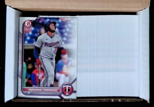 LOTE 250X - GEMELOS EMMANUEL RODRIGUEZ 2022 BOWMAN DRAFT #BD-93 - Imagen 1 de 3