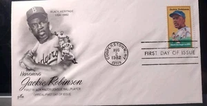 1982 JACKIE ROBINSON FIRST DAY OF ISSUE Envelope- BLACK HERITAGE USA Collection - Picture 1 of 1