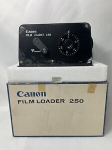 VINTAGE CANNON FILM LOADER 250 FILM MAGAZINE X2 MADE IN JAPAN NEW OLD DEADSTOCK