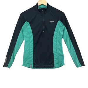 Zoot Ocean Side 1/2 Zip Running Top Womens Green Black Long Sleeve Size S - Picture 1 of 11