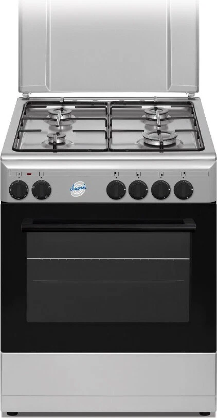 Ducati Cucina a Gas 4 Fuochi Forno elettrico Grill 60x60 cm Inox SD664XE - Immagine 1 di 1