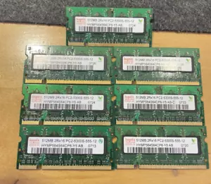 (7) Memory Hynix 5300S 512MB Laptop PC RAM DDR2 2RX16 HYMP564S64CP6-Y5 - Picture 1 of 3