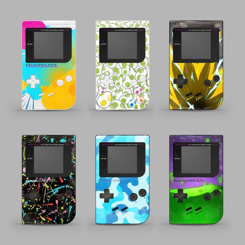 Game Boy Original Shell UV Printed Case IPS GB DMG-01 RetroSix ABS Cast - Image 1 of 1