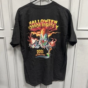 Vintage 2000 Universal Studios Halloween Horror Nights Shirt L Glow In The Dark - Picture 1 of 7