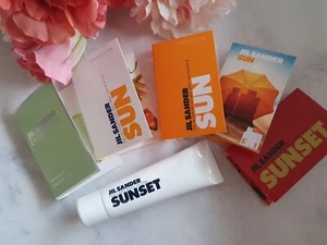 Jil Sander 🌺 Sunset Body Lotion 30ml + Proben Set Sunset Sun Evergreen 5x1,2ml - Bild 1 von 2