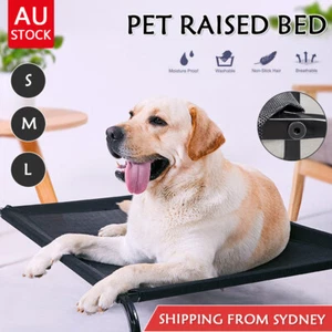 Elevated Pet Bed Dog Cot Outdoor Indoor Large Raised Frame Steel Walled Cool AU - Picture 1 of 15