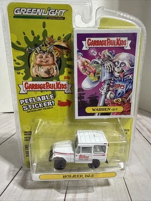 Greenlight Garbage Pail Kids 1975 Jeep DJ-5 Chase Green Machine Rare New - Image 1 of 4