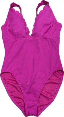 Traje de baño Kate Spade rosa caliente de una pieza talla XL $148 Foto 1 de 3