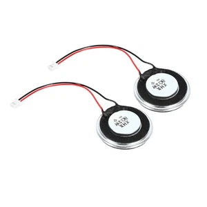 2 Pcs 2W 8 Ohm Metal Shell Round Internal Magnet Speaker with 60mm Terminal Wire - Photo 1/6