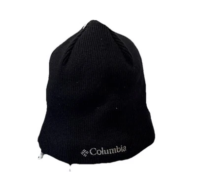 Columbia Unisex Adulto Negro Tejido con Cable Gorro Gorra 1 Talla Negro Aislado Nuevo Foto 1 de 3