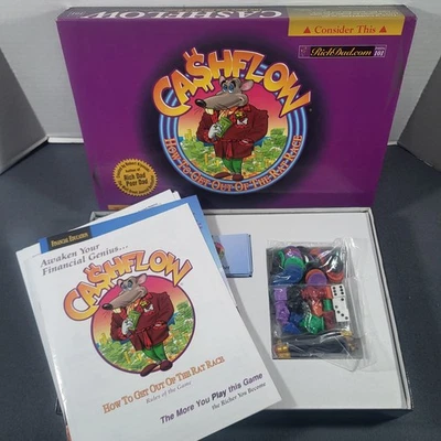 Rich Dad Cashflow Board Game Financial Literacy Robert Kiyosaki Complete - Image 1 of 4