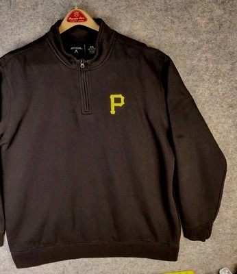 Antigua Pittsburgh Piratas 1/4 Cremallera Cuello Simulado Pullover Sudadera Para Hombres 2XL 105483 Foto 1 de 4