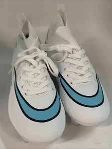 Teens Weiß Unisex Rutschfest Atmungsaktiv Fußballschuhe Größe EU33 - Bild 1 von 4