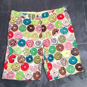 Pantaloncini da uomo stampa ciambella Loudmouth modello novità cibo divertente dolci colorati - Foto 1 di 4