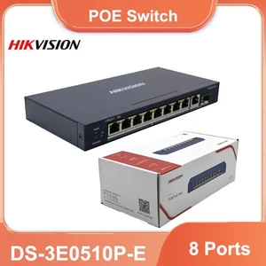 Original Hikvision 8 Port Gigabit Unmanaged POE Switch DS-3E0510P-E - Afbeelding 1 van 9