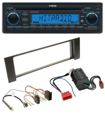 VDO AUX MP3 1DIN CD USB Autoradio für Audi A4 B6 00-04 Bose Aktivsystem Mini-ISO - Bild 1 von 4