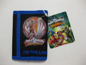 Power Rangers dreifach faltbare Geldbörse 4,5" x 3,25" (blau) BRANDNEU MIT ETIKETT - Bild 1 von 3