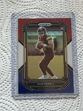2022 Panini Prizm SAM HOWELL Red White & Blue Rookie Card RC #306 COMMANDERS