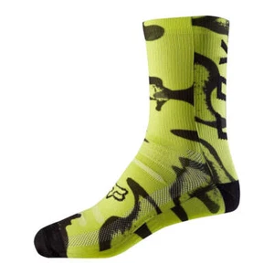 Fox 8" Print Cycling Socks Yellow Camo - Bild 1 von 2