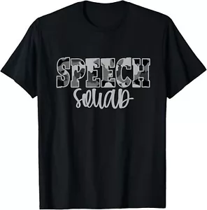 Special Education Teacher Speech Squad Camo Speech Therapy T-Shirt Hoodie - Picture 1 of 10