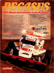 Kyosho Pegasus RC Buggy Impresión Anuncio Efímero Arte de Pared Decoración Eléctrico 1/10 - Imagen 1 de 1
