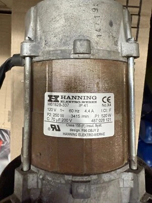 Secadora Electrolux/Wascomat motor #487028121 TD30X30 - Imagem 1 de 3