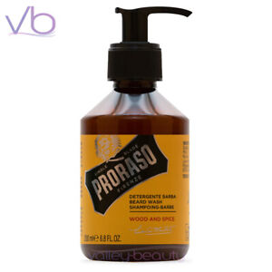 PRORASO Single Blade Wood and Spice Beard Wash 200ml,  Gentle Cleanser For Men