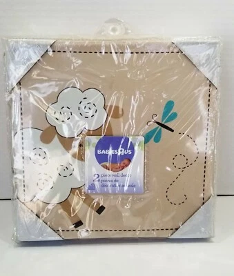 Cordero Oveja Mariposa Guardería Decoración Pared Bebés "R" Us - 2 Piezas 10 x 10 Foto 1 de 4