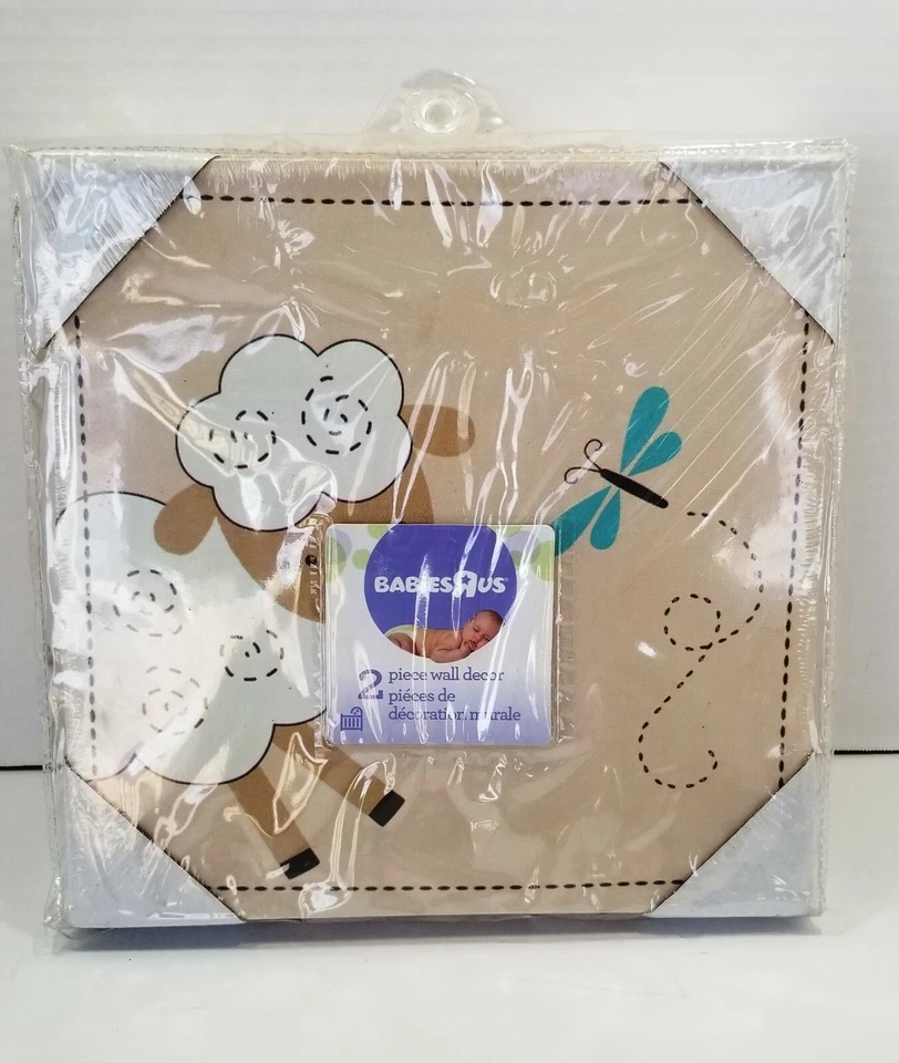 Cordero Oveja Mariposa Guardería Decoración Pared Bebés "R" Us - 2 Piezas 10 x 10 Foto 1 de 4