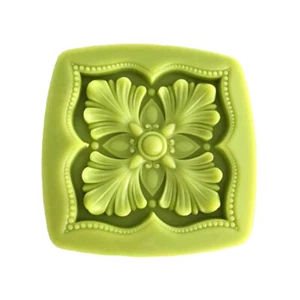 Handmade Silicone Soap Mold Essential Oil Soap Embossed Leaf Petals Pattern - Picture 1 of 6