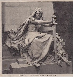 1888 -- ANGOULEME LA FRANCE VAINCUE PAR RAOUL VERLET 3J319 - Picture 1 of 1
