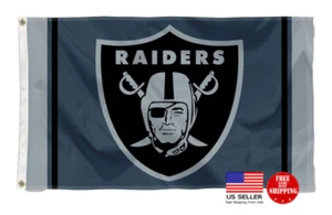 Raiders FLAG 3X5 Las Vegas Banner New Man Cave Flags USA - Picture 1 of 8