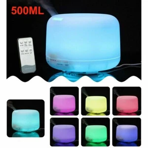 500ML Essential Oil Diffuser LED Humidifier Ultrasonic Aromatherapy Air Purifier - Picture 1 of 12