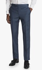 #210 REISS Extra 100% Wool Suit Pants in Blue Size 32  RETAIL $545