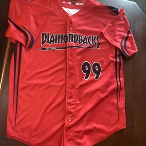 Diamond Backs Red & Black 2xL Baseball Jersey Dry Fit, Fair Condition Look Pics - Picture 1 of 9
