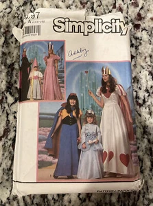 VTG Simplicity 9897 Womens Girls sz A (XXS-L) Princess Costumes Sew Pattern - Picture 1 of 2