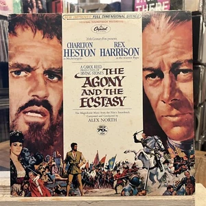 [OST]~EXC LP~The AGONY AND THE ECSTASY~Alex North~[1982~CAPITOL]~JAPAN Reissue~ - Picture 1 of 5