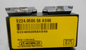 BOX OF 2 HORN MILLING CUTTER SLOTTING S224.0500.58.AS66 CARBIDE INSERTS - Bild 1 von 1