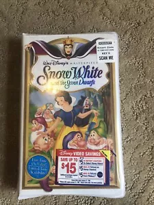 Snow White And The Seven Dwarfs (VHS) Vintage Kmart 1994 1st Edition *Sealed* - Picture 1 of 6