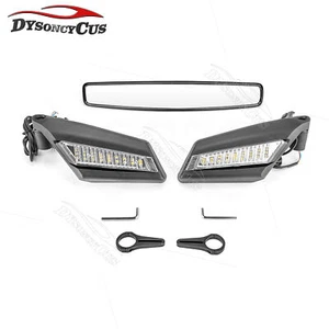 Rear Side LED Mirrors & Center Mirror For Can Am Commander 700/800/1000/Max 1000 - Picture 1 of 15