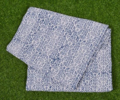 Colcha colcha Kantha geométrica vintage doble colcha cubre cama corredor Foto 1 de 4